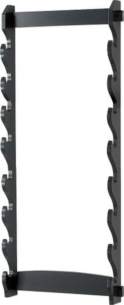 WS-8W 8-Tier Wall Mount Sword Stand , Black