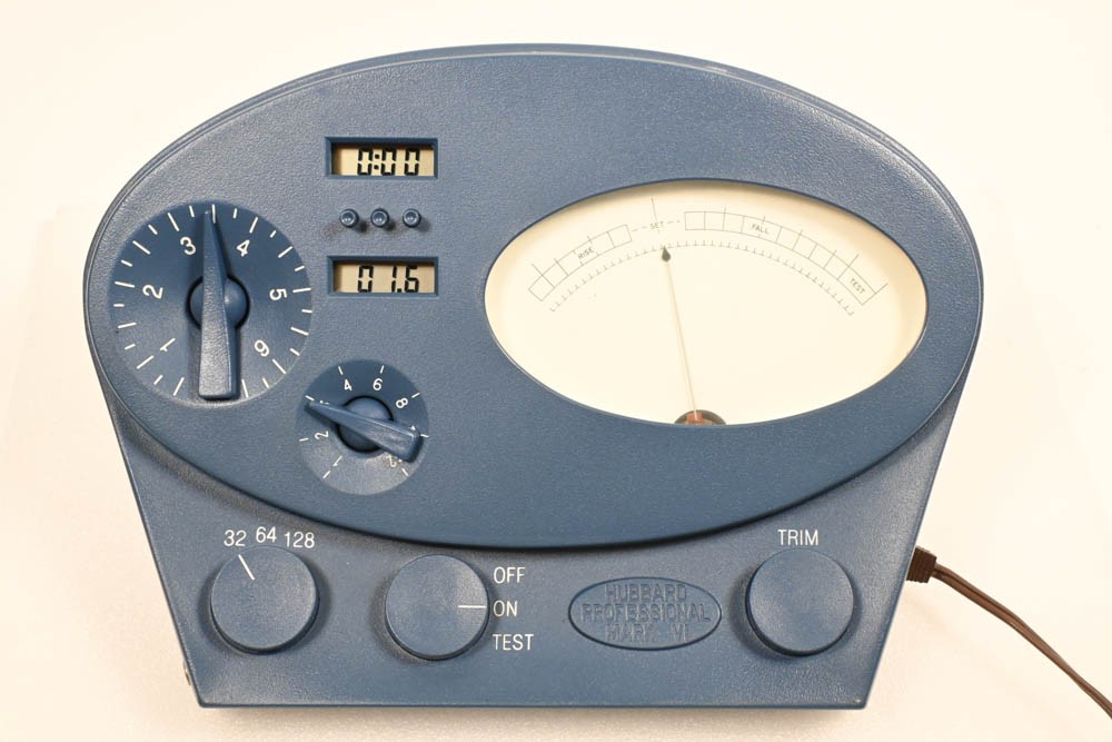 Scientology Professional Mark Mk VI E-Meter Hubbard Electrometer BLUE In Case