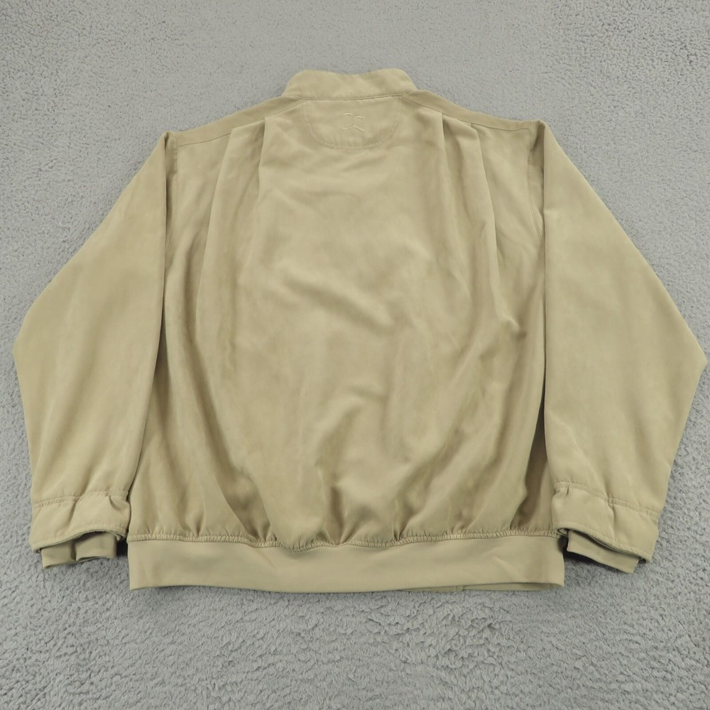 Zero Restriction Jacket Mens XL Micro Suede Quarter Zip Windshirt Golf Pullover