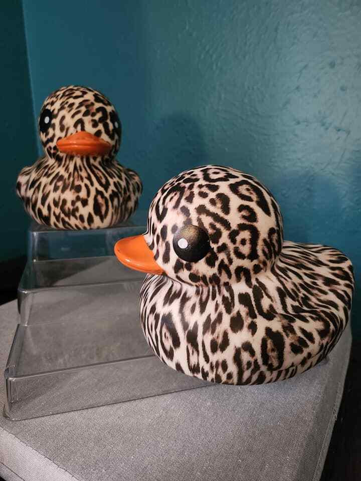 6" Rubber Ducks - Animal Prints, Dippin Dots, Splash Rainbow, & Animal Confetti