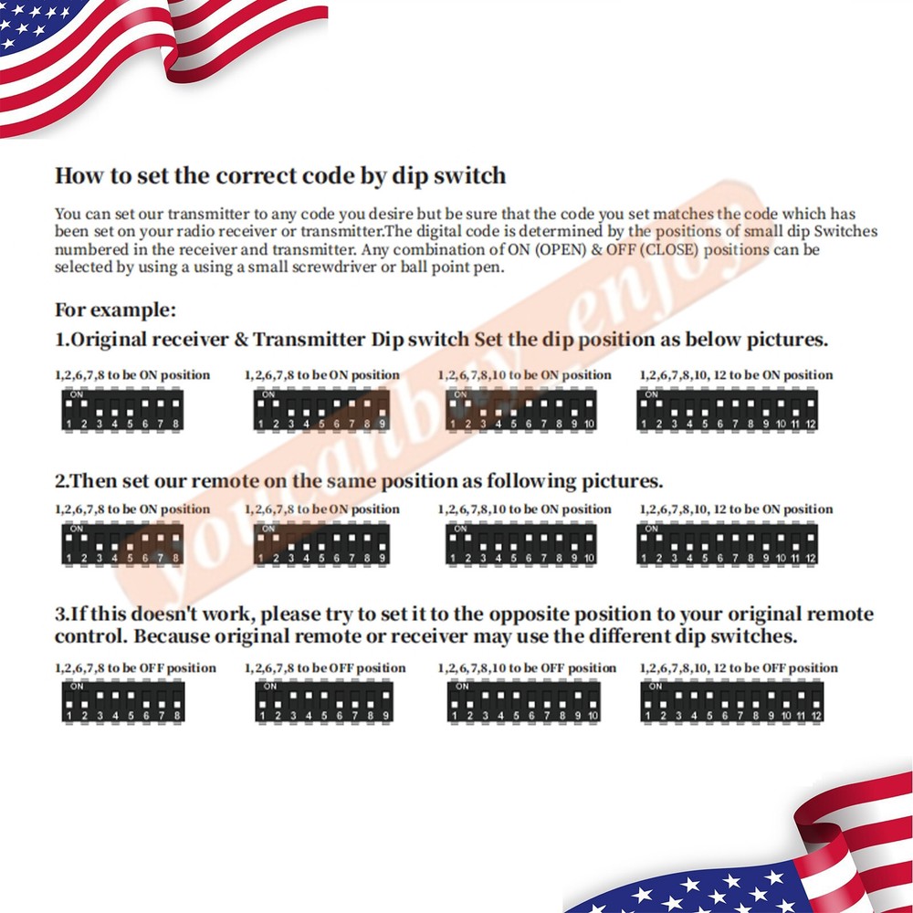 8pc Beige Remote 3089-COMP multi-code 308911 OEM Linear MCS308911 300 MHZ NEW US