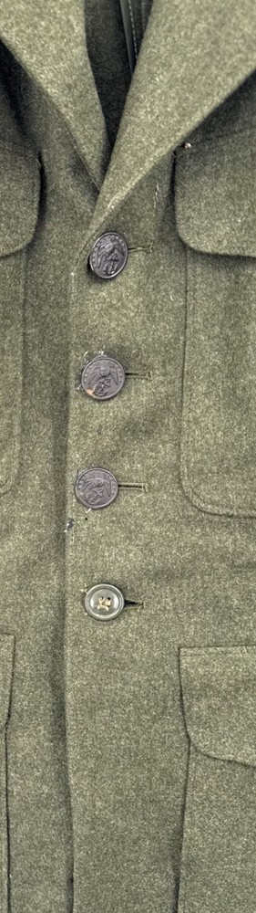 WWII USMC Wool Platoon Sergeant Jacket Green