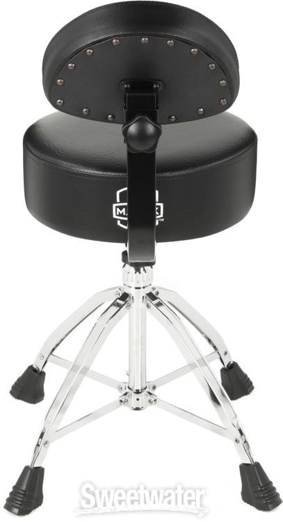 Mapex Round Top Double-braced Drum Throne with Backrest