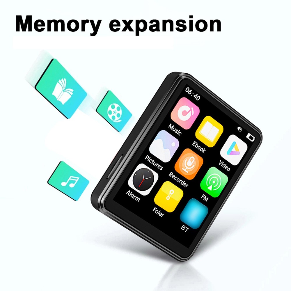 2.4 Inch Touch Screen MP3 Player With BT Speaker For E-book Reading FCSV