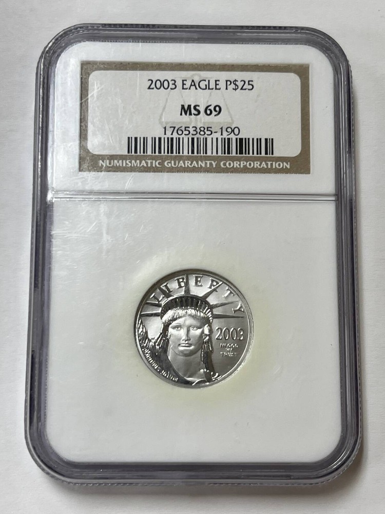 2003 P $25 Platinum Eagle 1/4 oz NGC MS-69