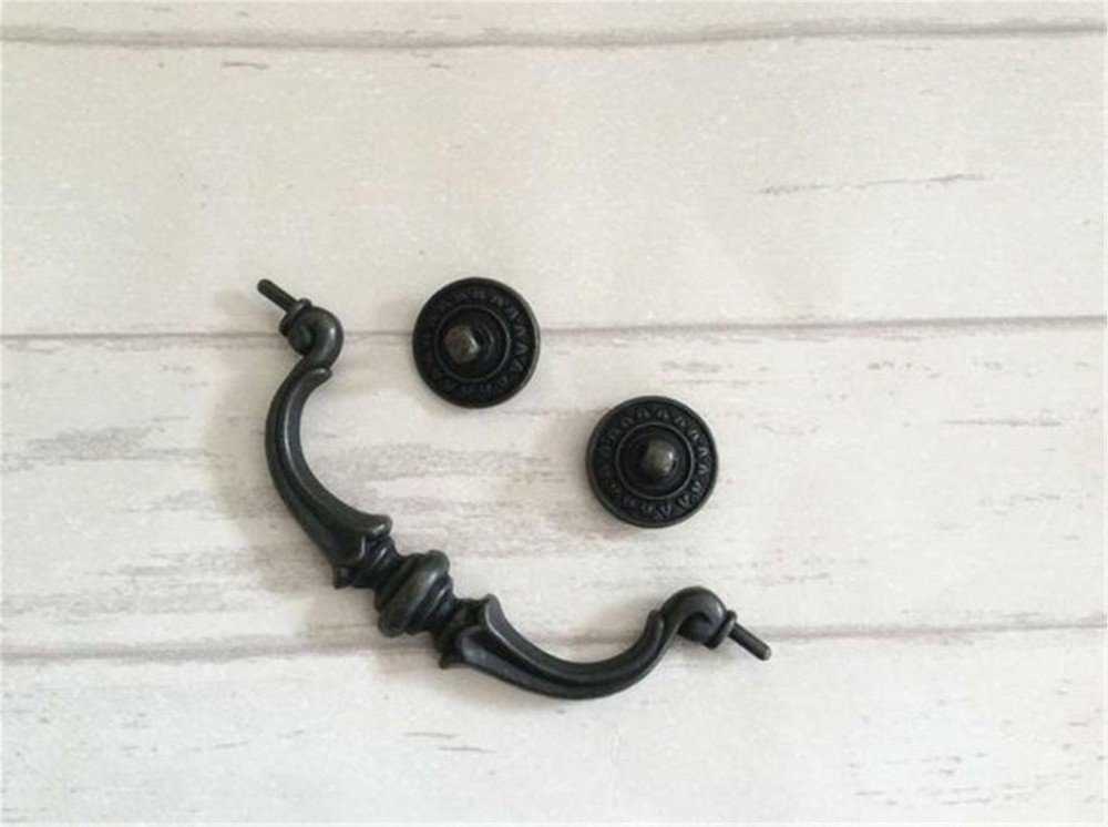 3.5" 5.5" Dresser Drawer Pull Handles Knobs Large Drop Bail Rustic Antique Pull