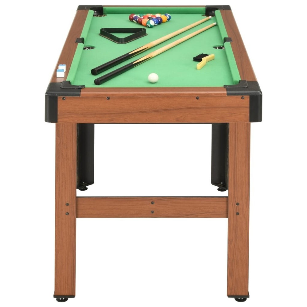 4-foot pool table 122x61x76 cm brown