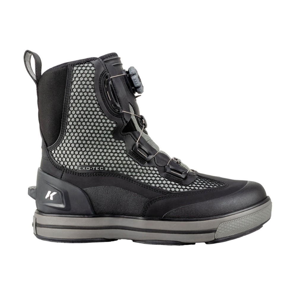 KORKERS Chrome Lite With Fixed Kling-On Rock Soles Black Boot (FB9100)