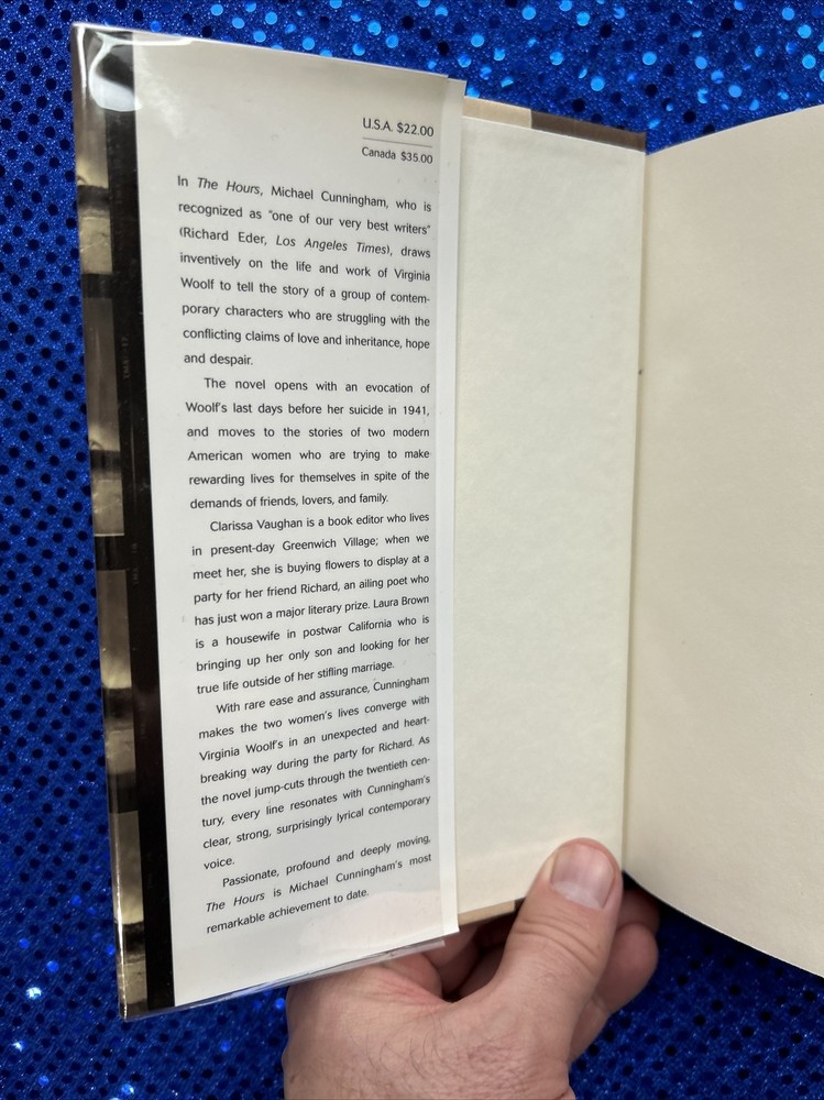 The Hours - Michael Cunningham, First Edition, First Printing, HC DJ