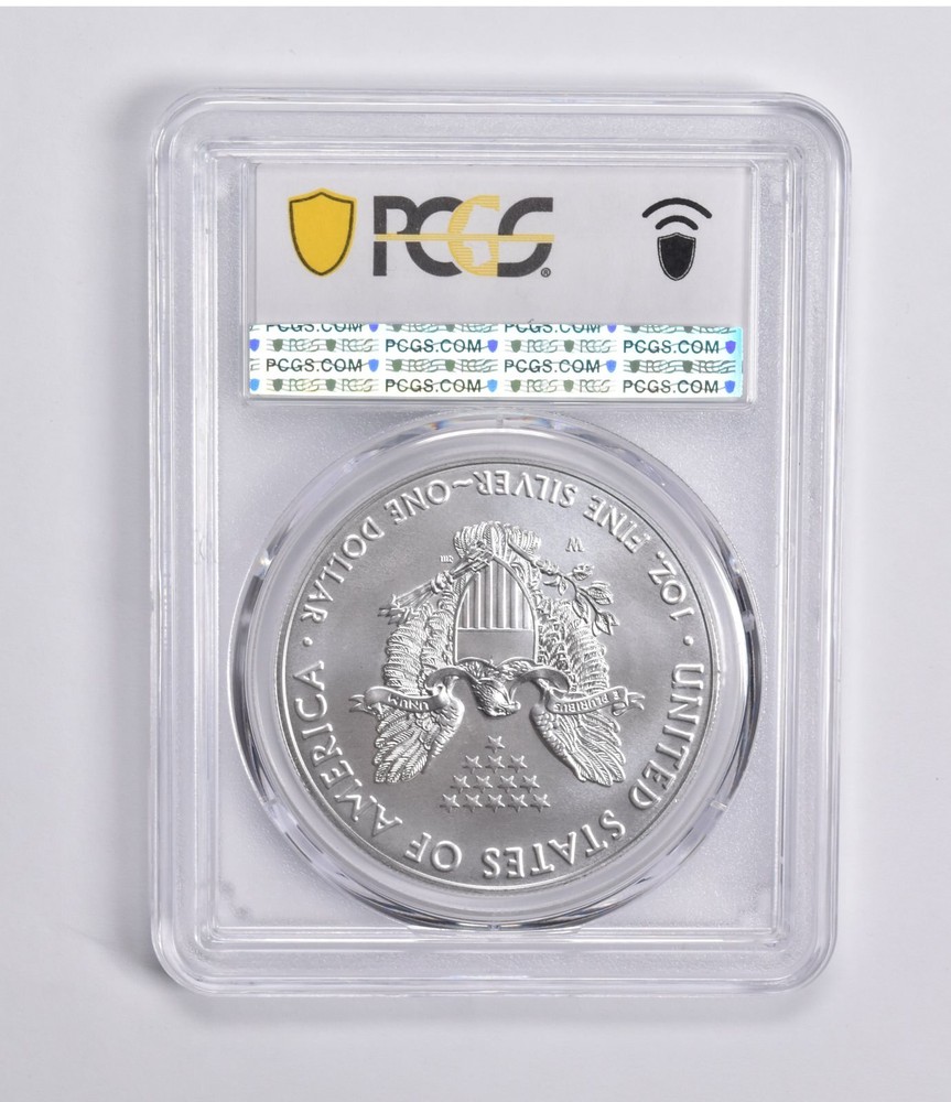 SP70 2019-W BURNISHED SILVER EAGLE PCGS Blue Label