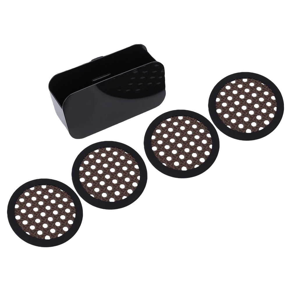 1-4PCS Elegant Silicone Coasters Set Heatproof Table Mat For Dining Room Kitchen