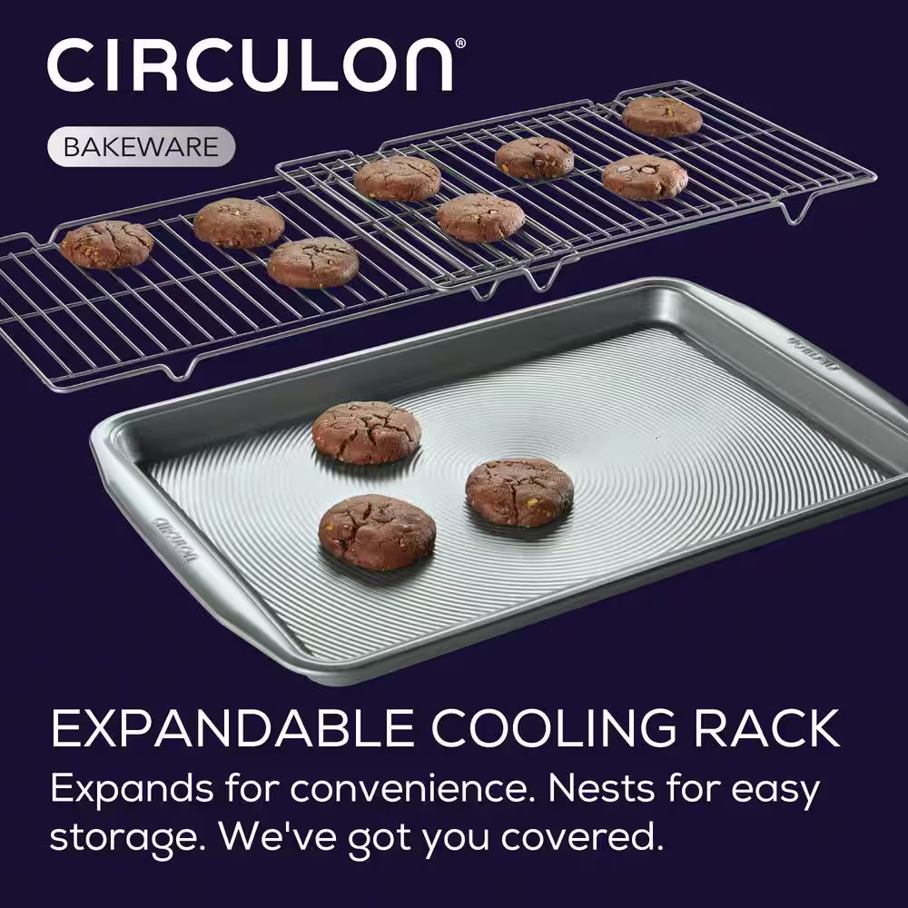 Bakeware, 3-Piece, Silver, Bakeware Set