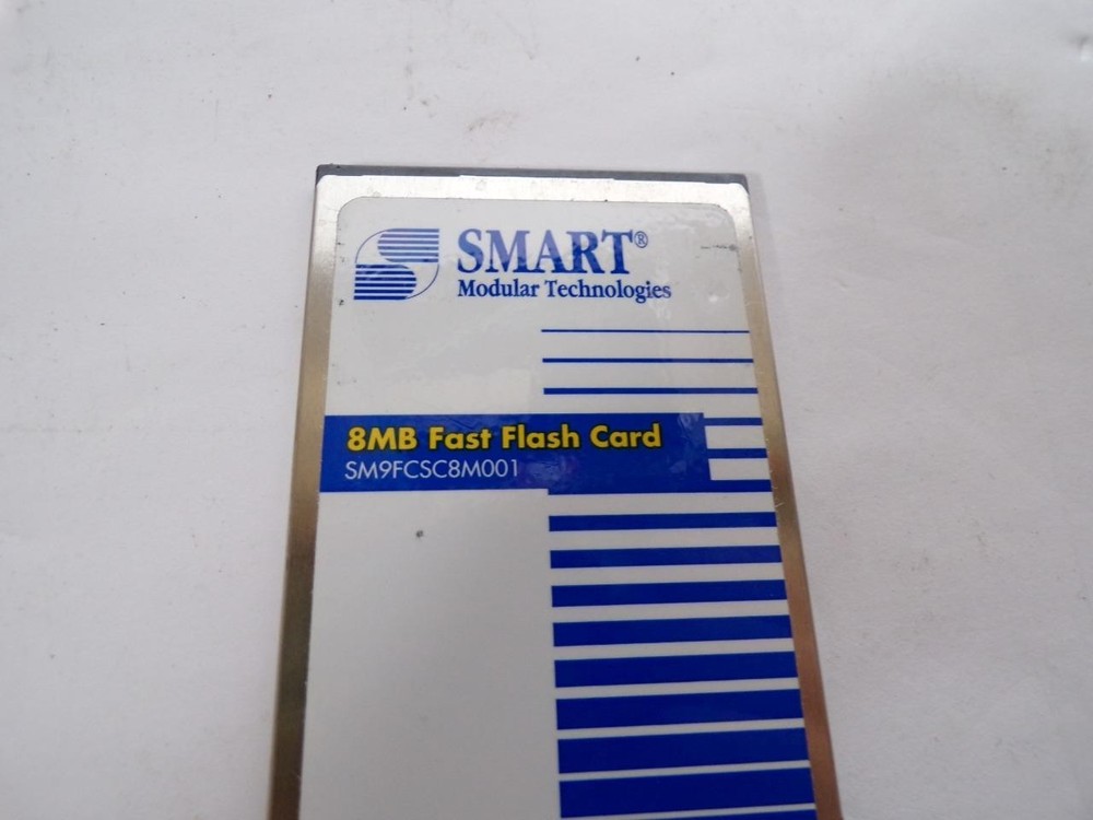 SMART 8MB Flash Memory Card PCMCIA Type II SM9FCSC8M001 Linear Flash (B2865)