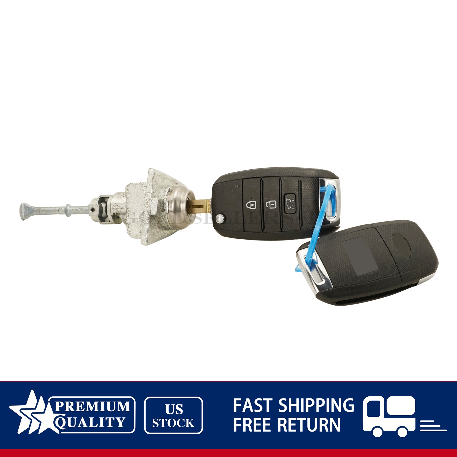 NEW For 2017-2022 Kia Sportage Left Door Lock & Key Cylinder Set 81970-D9A00 US