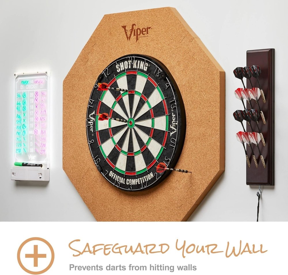 Viper Octagonal Wall Defender Dartboard Surround Cork