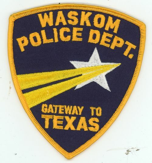 TEXAS TX WASKOM POLICE NICE SHOULDER PATCH SHERIFF