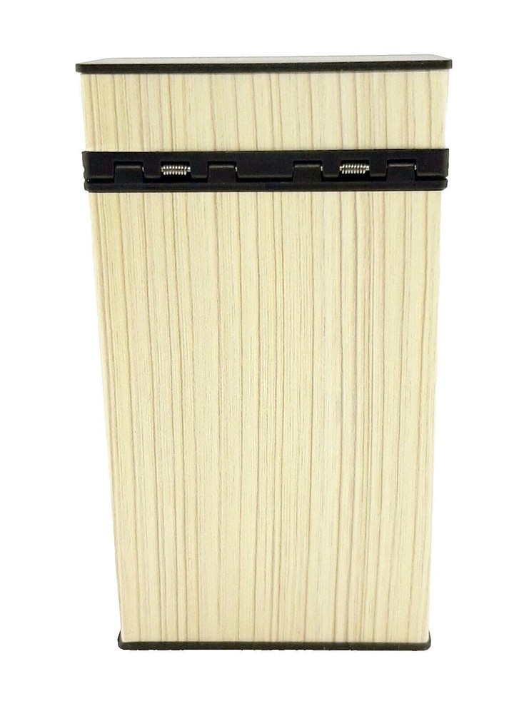 Fujima Light Wood Grain Design Push Open 100s Size Cigarette Case