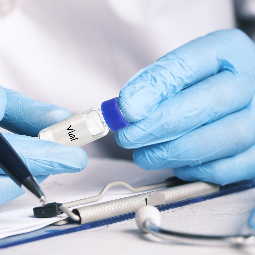 2ml Self-Sampler Vial, 500pcs HPLC/GC Patch Red PTFE & White Silicone Sets