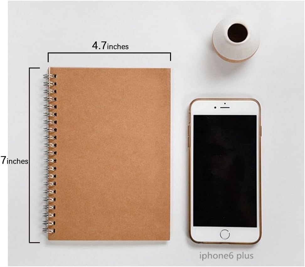 Elegant Soft Cover Spiral Notebook 2-Pack for Travel & Creative Expression