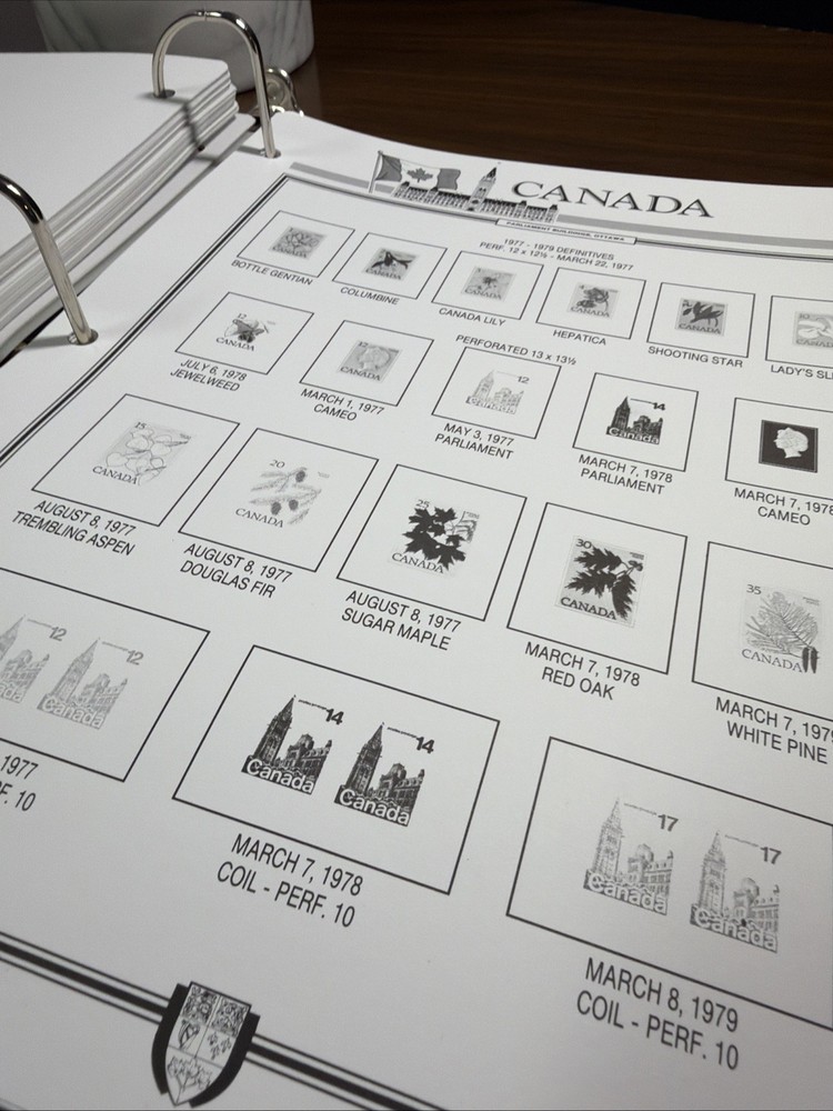 Parliament Canada Stamp Album, 1851-1980