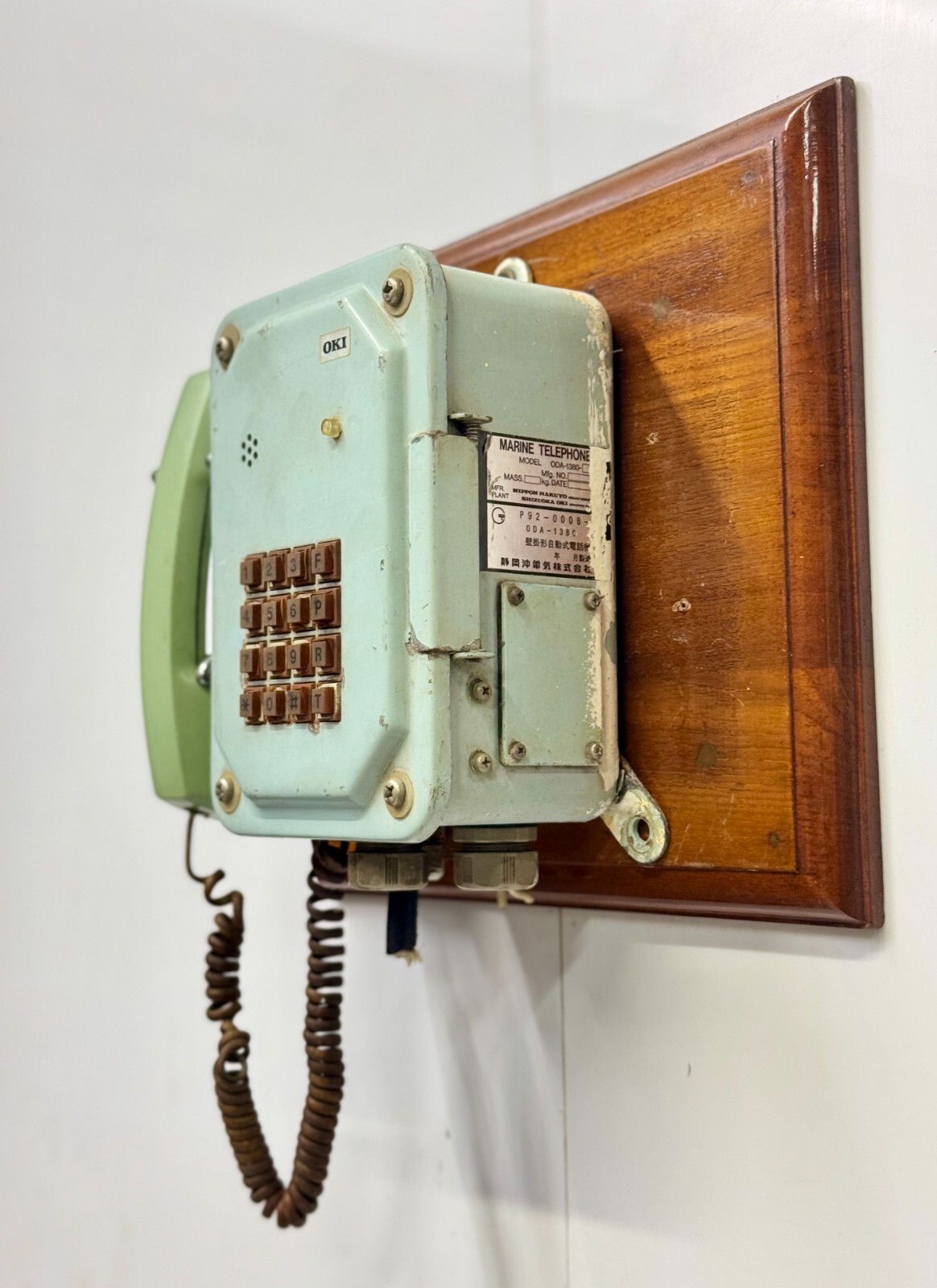 Authentic Nippon Hakuyo OKI Wall Telephone ODA-1380 – Maritime Collector’s Gem