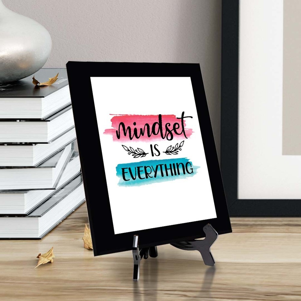Mindset is Everything Decorative Wall Plaque (Full Color) | Positive Affirmation