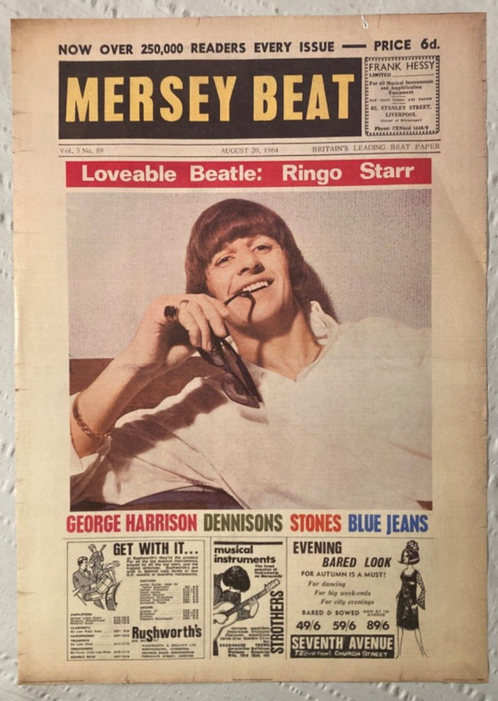 Ringo Starr 2000 Poster Pyramid Leicester England Beatles Folded Corner