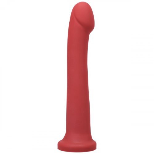 Tantus Hook Smooth Dildo - Ruby