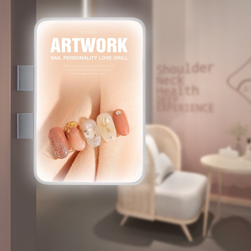 LED Rectangle Double-sided Advertising Light Box Illuminated Projecting Sign