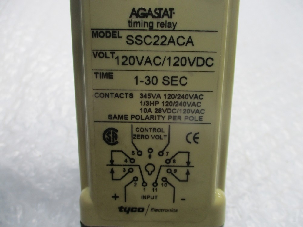 AGASTAT SSC22ACA TIMING RELAY NSNP