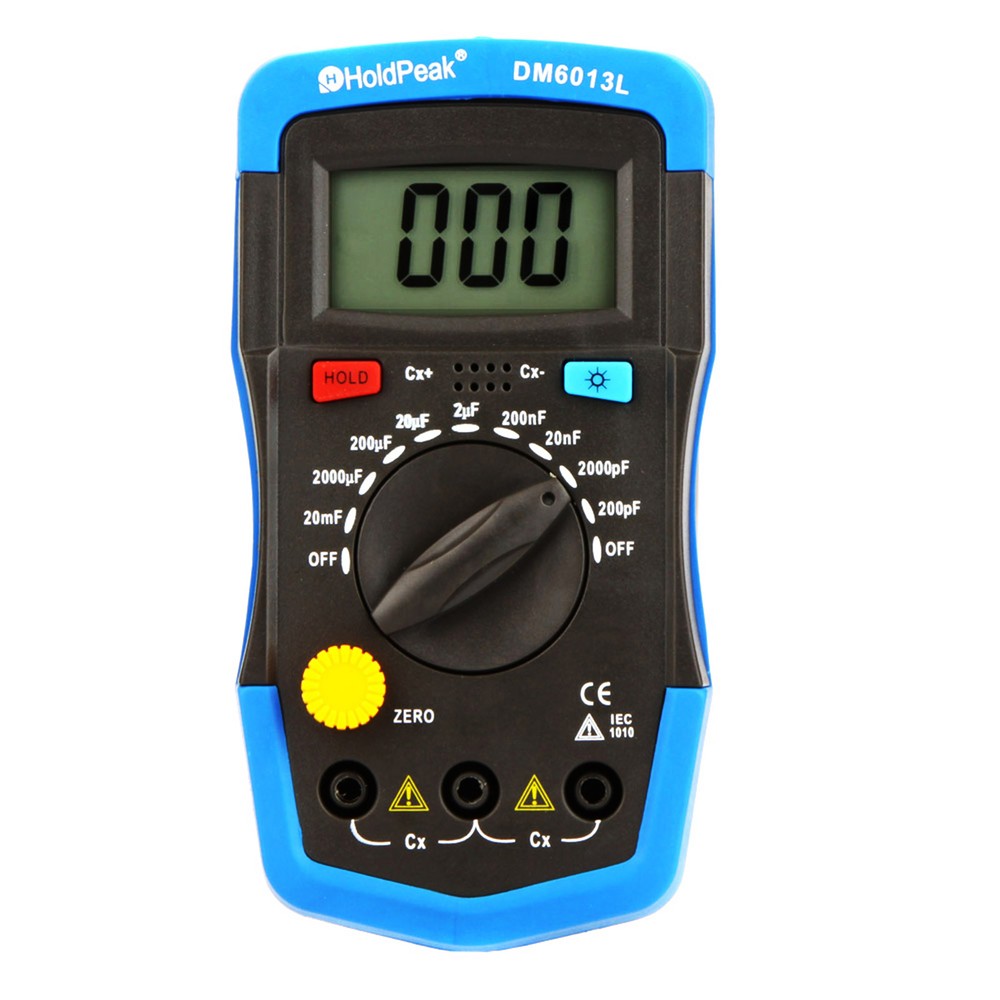 HoldPeak DM6013L Handheld Digital Capacitance Meter W/ LCD Backlight 1999 Counts