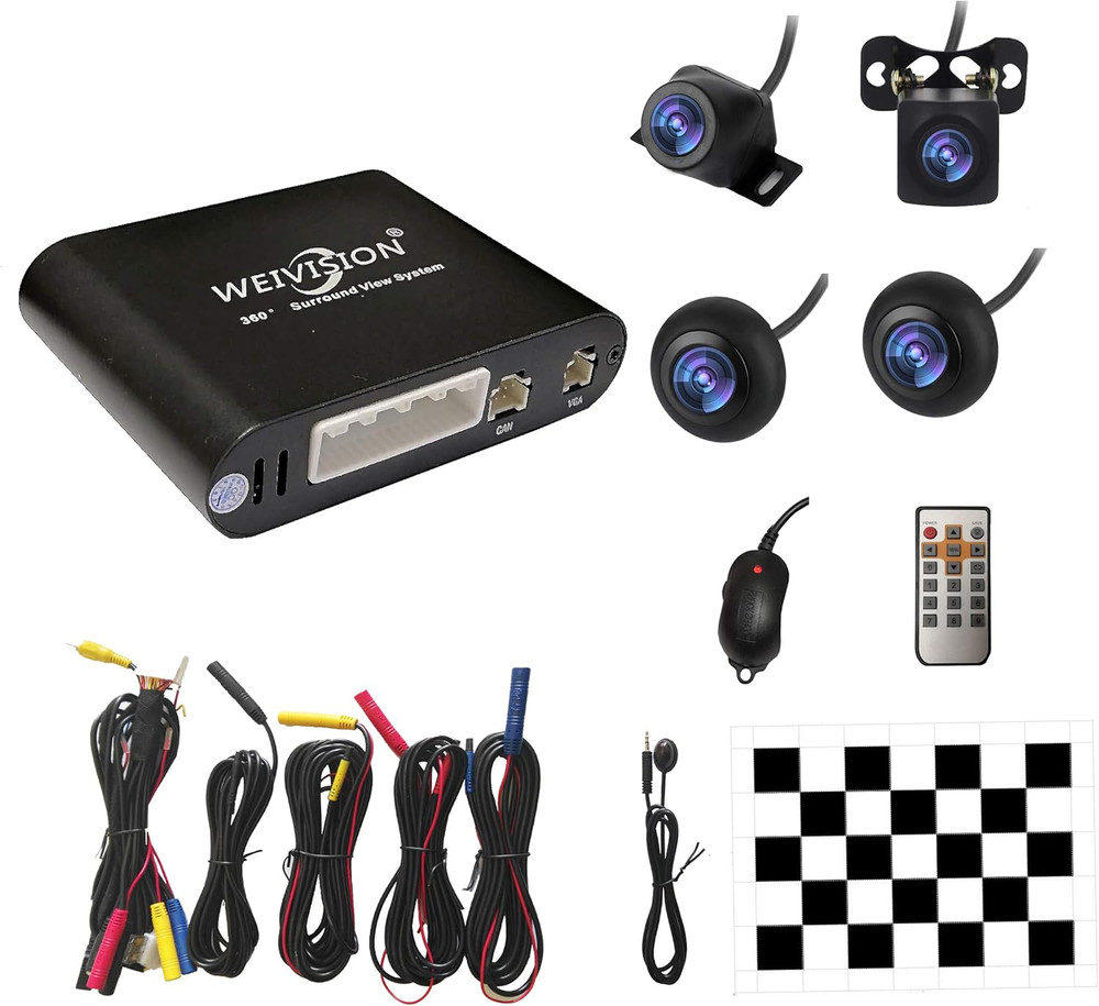360° Bird View Car DVR Camera System for All Vehicles - Panoramic Safety