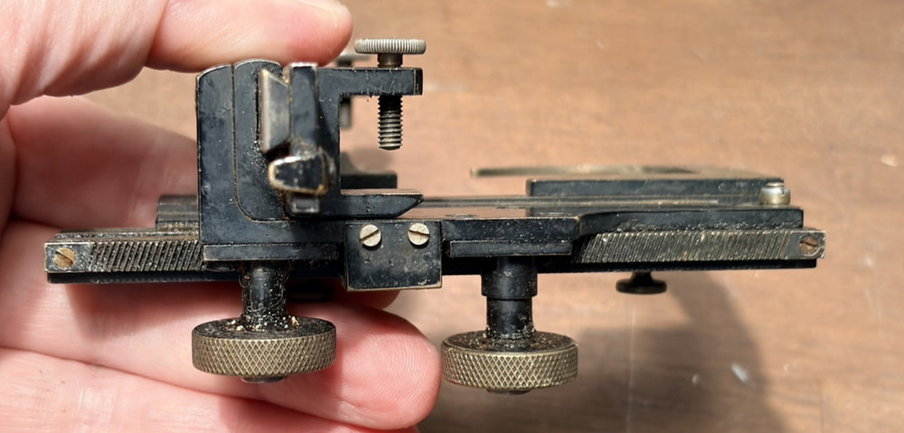 Vtg Spencer Mechanical Stage Microscope Caliper Accessory for Laboratory