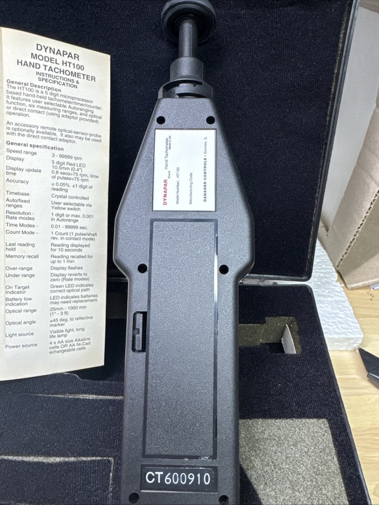 DYNAPAR HT100 Microprocessor Hand Tachometer