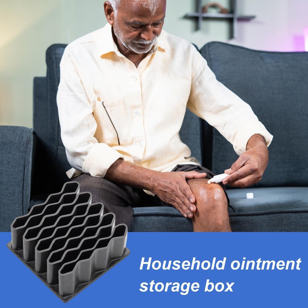 Medicine Storage Organizer Multi-Grid Supplement Organizer Container Benchmark