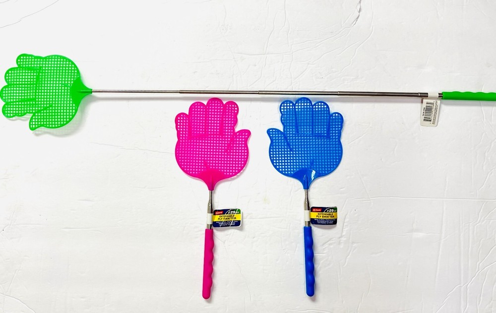 Fly Swatter Mosquito Bug Telescopic Expand Control Fly Swatter Extendable 3 Pack