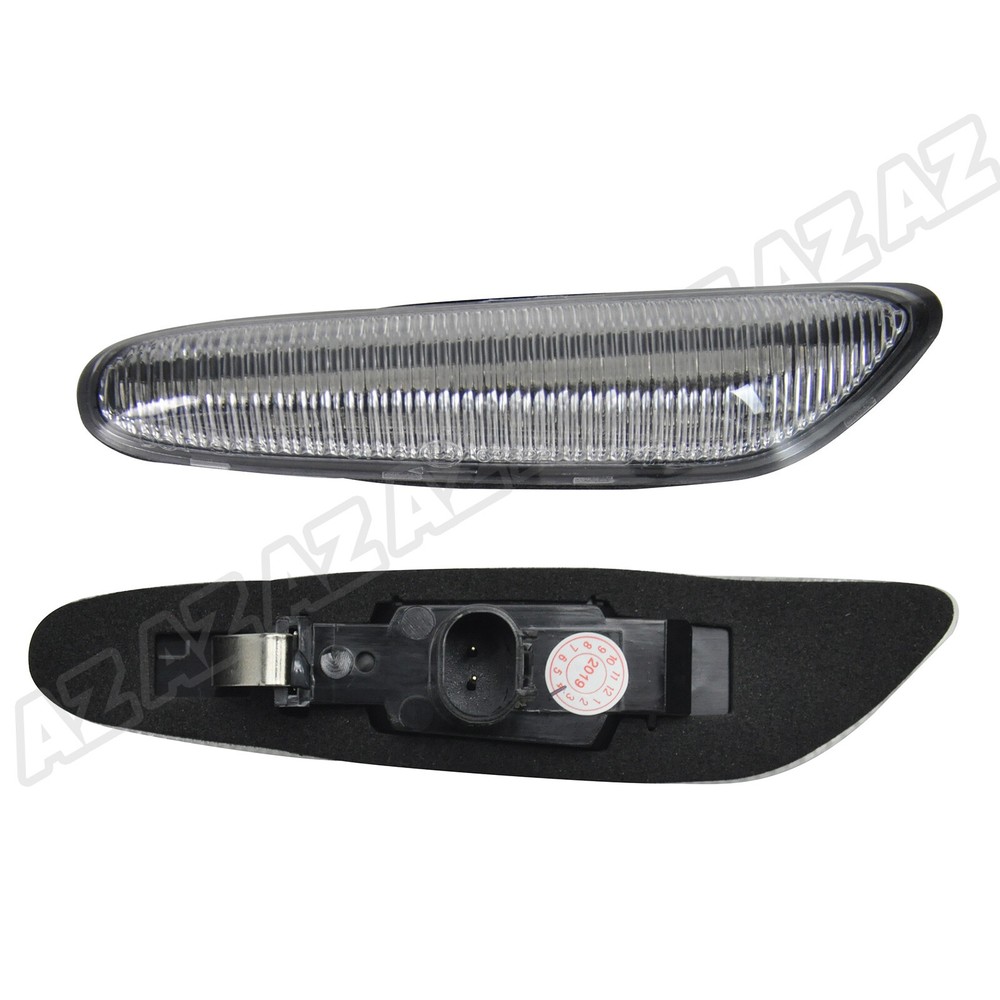2pcs Dynamic LED Side Marker Signal Light Clear For BMW E90 E91 E92 E60 E61 E82