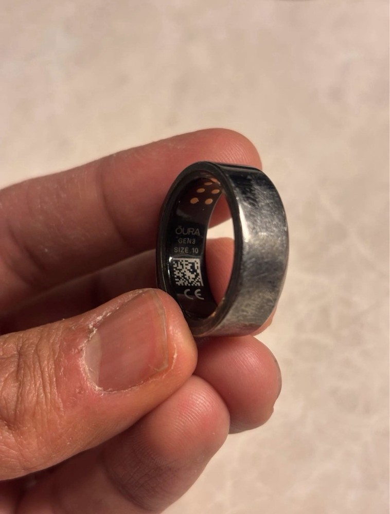 Oura Gen3 Horizon Ring, Size 10, Stealth
