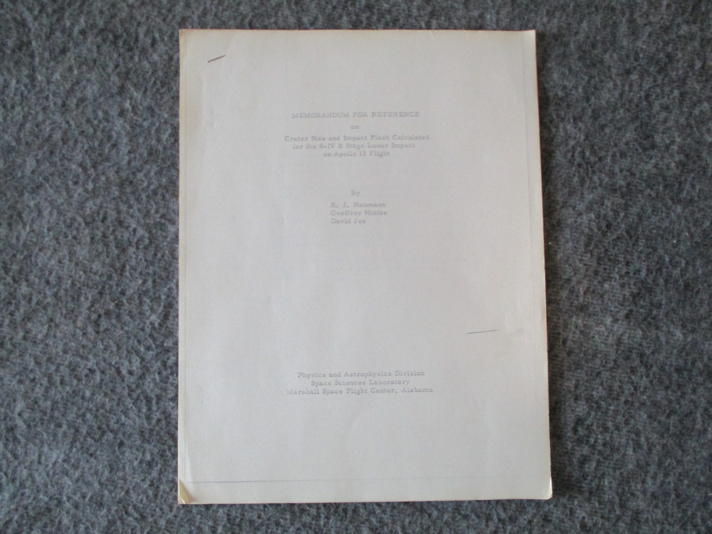 NASA MSFC APOLLO/SHUTTLE SPACE SCIENCES LABORATORY-70s-80s SPACE PLAN 82 DESKTOP