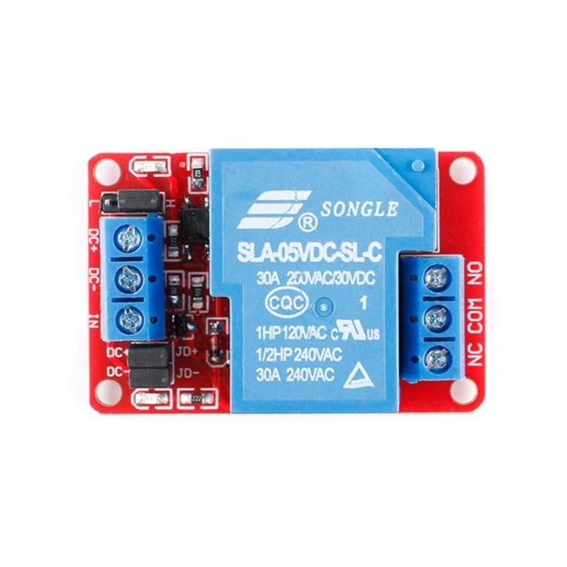 2Pcs 12V Relay Module 1-Channel 30A with Optocoupler Isolation Relay Module