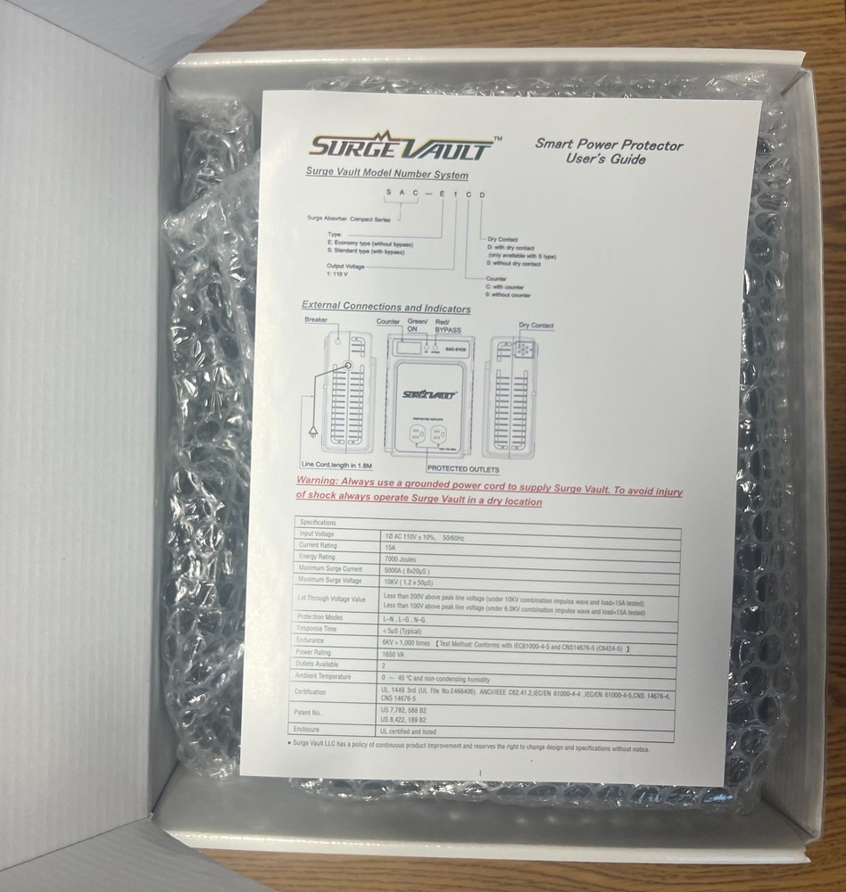 Ultimate Surge Protector - UL Approved - Multi Mode Technology, Patented