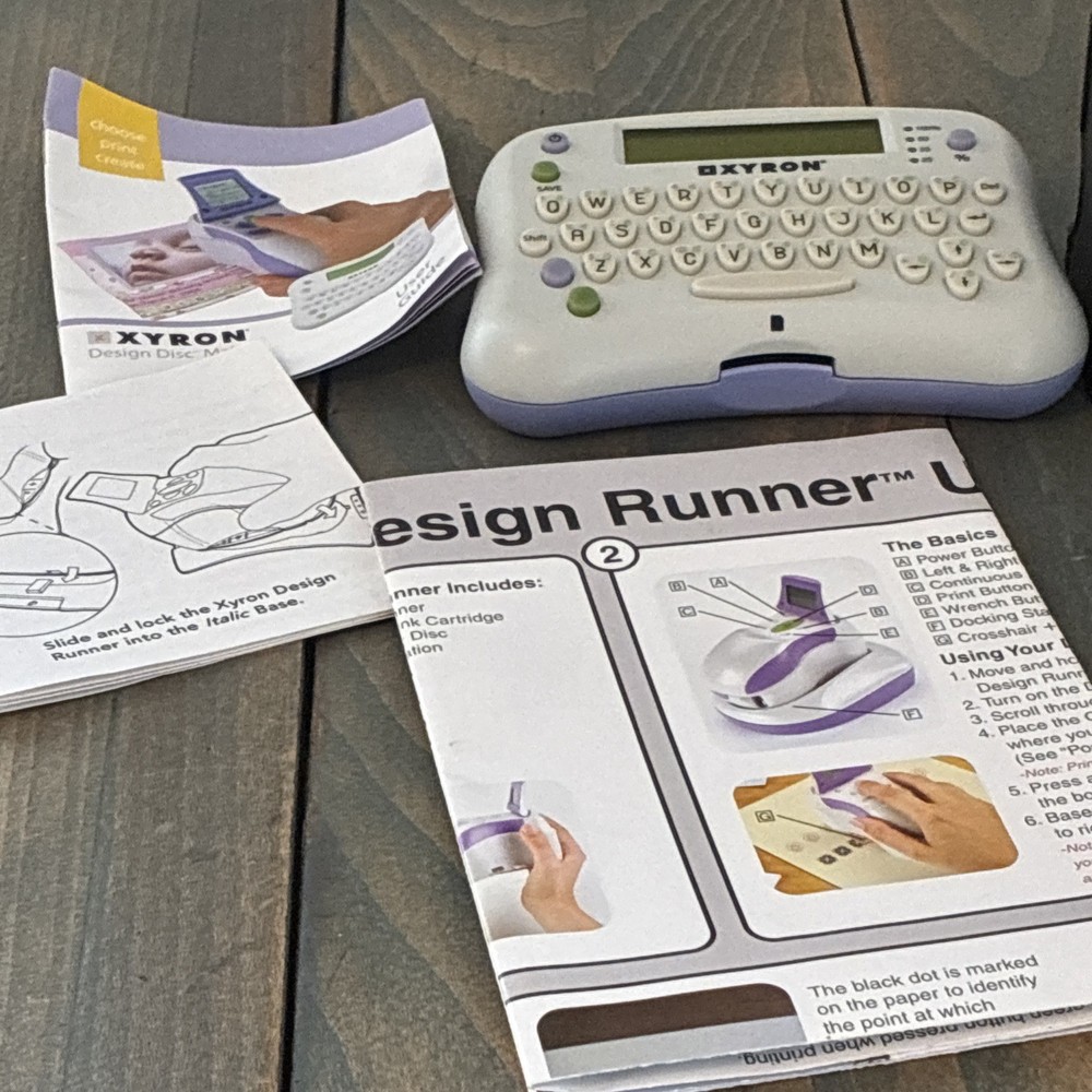 Xyron Disc Maker 48371 + Design Runner Cordless Printer Bundle w/D Discs (C9)