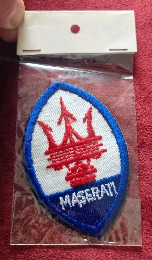 Vintage Maserati Embroidered Patch Collectable