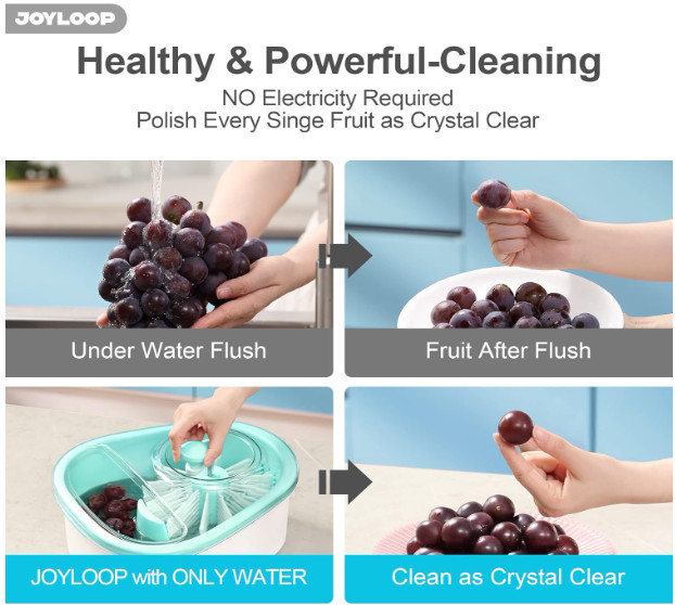 Fruit Cleaner Spinner, Large Fruit Washer Spinner, Fruit Cleaner Spinner