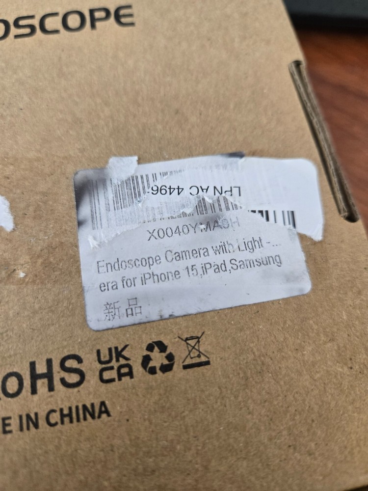 Endoscope Camera with Light 1920P HD Borescope Camera, 8 Adjustable LED 16.4 Ft