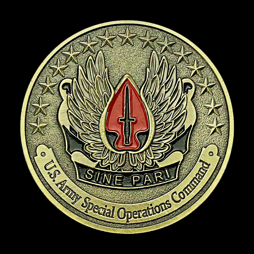 Bronze Plated U.S. Army Special Challenge Coin Command Operations Collectible