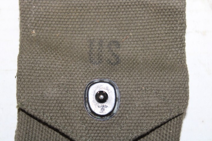 US Military Issue Vietnam Era 1911 Canvas Magazine Pouch NOS