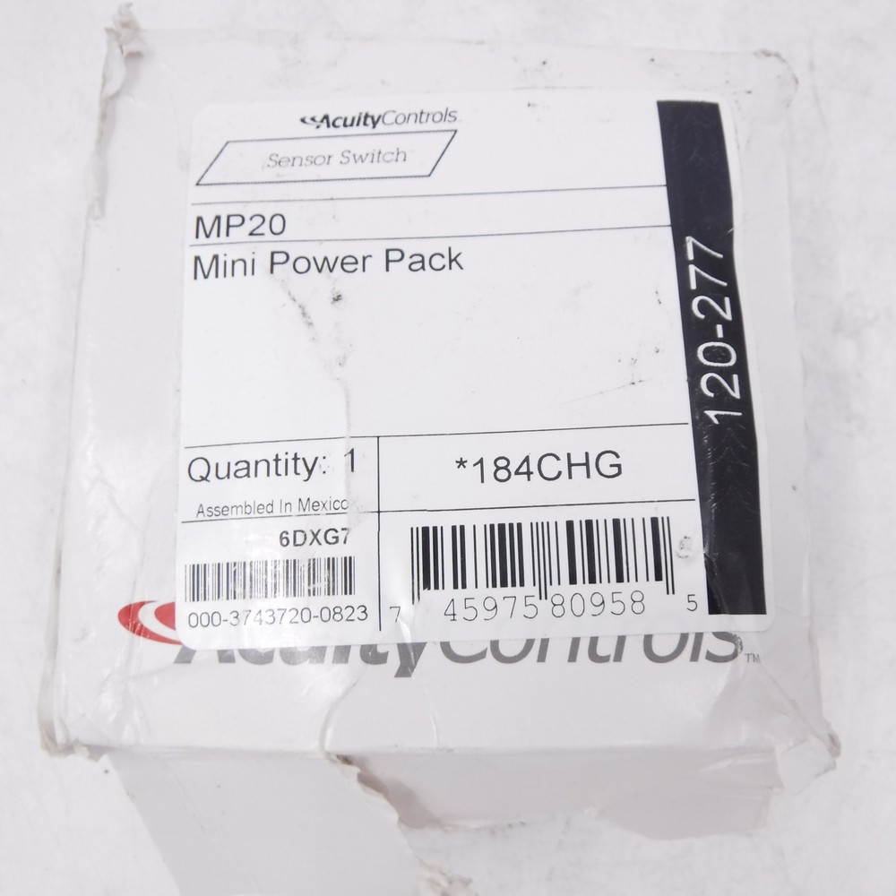 Acuity Controls 120/277VAC 20AMP MP20 Mini Power Pack Sensor Switch 184CHG