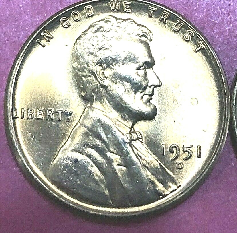 1951 D NICE RED UNCIRCULATED LINCOLN CENT (1 COIN)