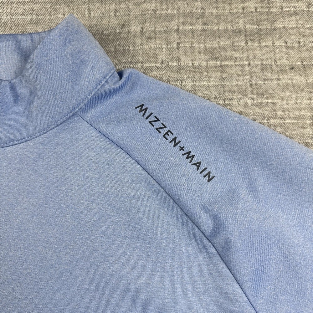 Mizzen Main Versa 1/4-Zip Jacket Pull-Over Men M Trim Blue Performance Golf